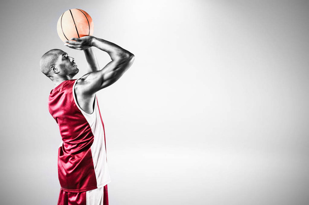Basketball player isolated on white background - Valokuva, kuva