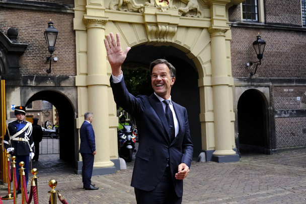 Dutch Prime Minister Mark Rutte prior to meeting with the Greek Prime Minister Kyriakos Mitsotakis in The Hague, Netherlands on Sep. 3, 2019. - Foto, Imagem