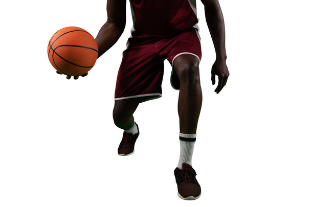 Basketball player isolated on white background  - Foto, afbeelding