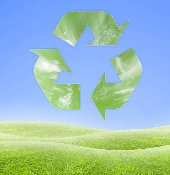 Ecology recycling symbol - Photo, image
