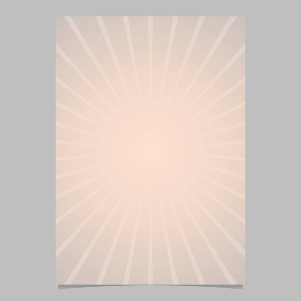 Abstract gradient sunray brochure template - vector poster - Vektör, Görsel