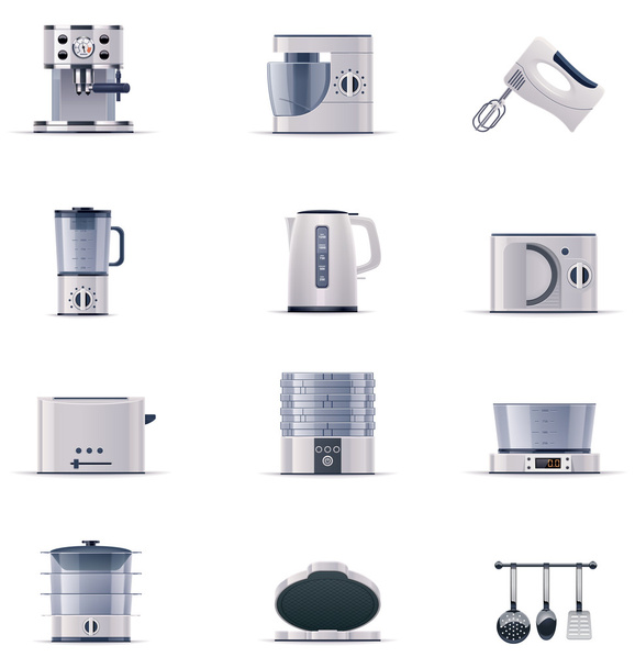 Vector domestic appliances set. Part 2 - Vector, Image
