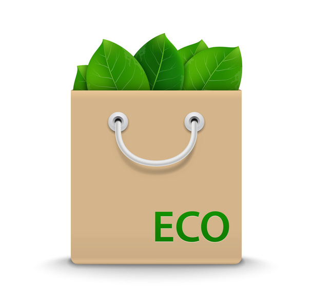 Eco boodschappentas. vectorillustratie - Vector, afbeelding