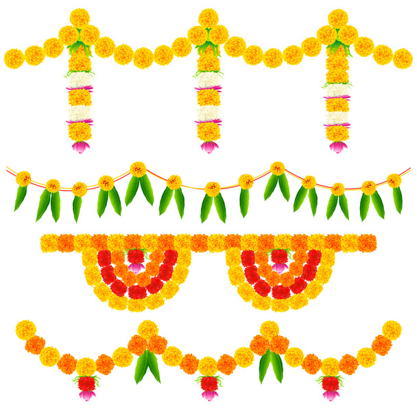 Arranjo colorido da decoração da flor
 - Vetor, Imagem