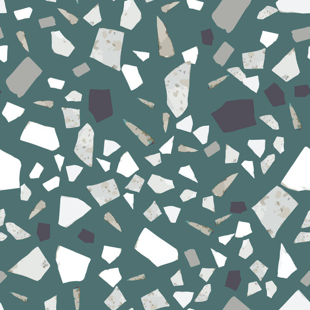 Fondo de roca texturizado. Fondo de pantalla de mármol abstracto. Terrazo diseño de patrón sin costuras
 - Vector, Imagen