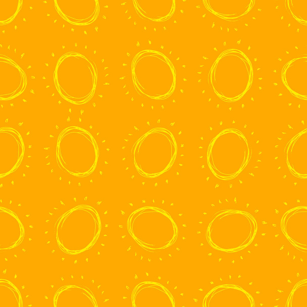Безшовний візерунок простого ескізу сонця
 - Вектор, зображення