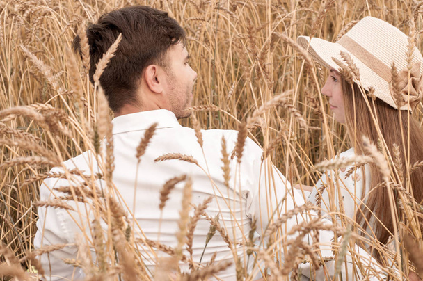 Love Story in a Wheat Field - Zdjęcie, obraz