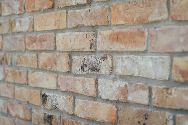 Brown brick wall background and texture vintage style - Foto, immagini