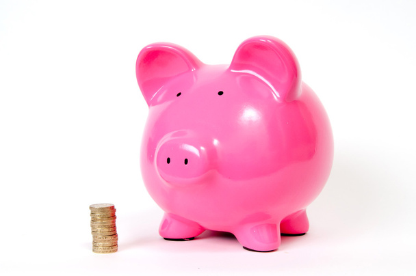 piggy bank with GBP - Photo, Image