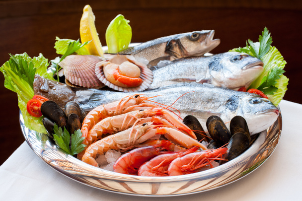 Appetizing seafood platter. - Photo, Image
