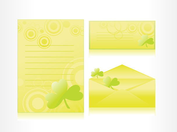 Postalcard, mailingcard, letterhead - Vector, Imagen