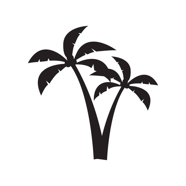 Návrh šablony grafiky v Palm Tree, izolovaný vektor - Vektor, obrázek