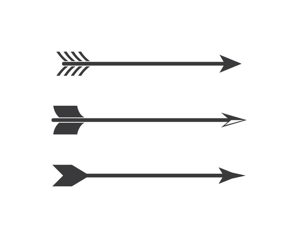 Arqueiro arco e flecha ícone vetor ilustração logotipo modelo
 - Vetor, Imagem