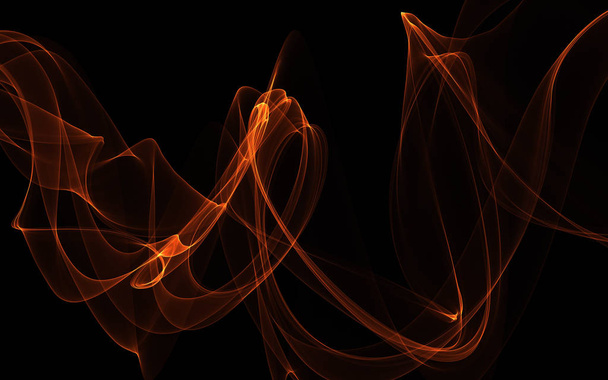 Fondo abstracto oscuro con ondas abstractas brillantes
 - Foto, imagen