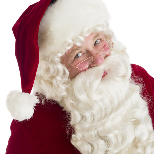 Closeup Portrait Of Santa Claus - 写真・画像