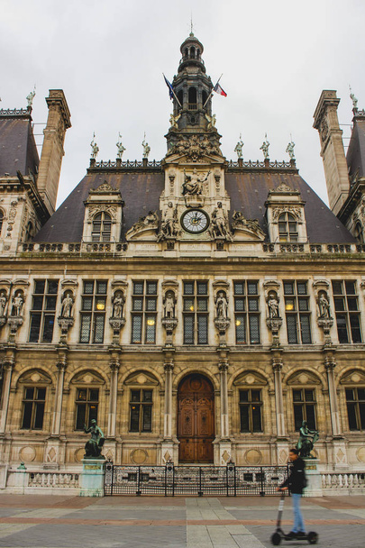 Будівля ратуші в Парижі, Франція - Фото, зображення