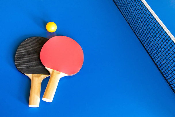 racket ball net table tennis - Фото, изображение