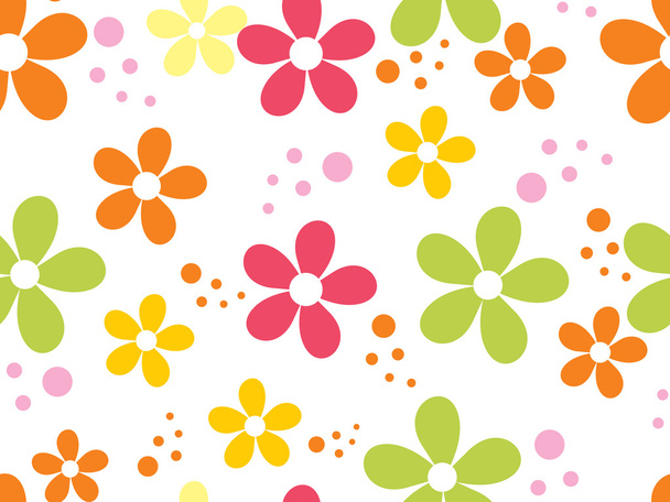 Background with colorful blossoms - Vector, Image