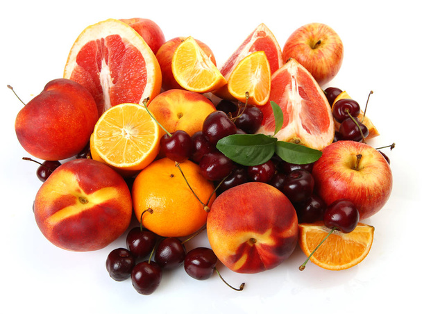 健康的な食事のための熟した果実と果実 - 写真・画像