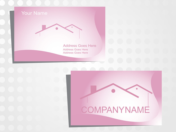 Real state business card with logo_9 - Vector, imagen