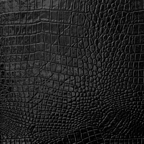 Texture de fond en cuir noir - Photo, image