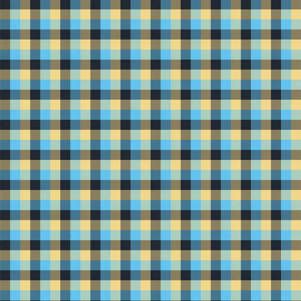 Gingham seamless blue and black pattern. Texture for plaid, tablecloths, clothes, shirts,dresses,paper,bedding,blankets,quilts and other textile products. Vector Illustration EPS 10 - Vector, Image
