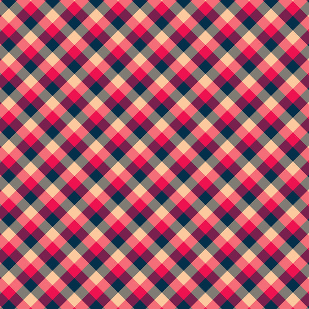 Gingham seamless red and black pattern. Texture for plaid, tablecloths, clothes, shirts,dresses,paper,bedding,blankets,quilts and other textile products. Vector Illustration EPS 10 - Vector, Image