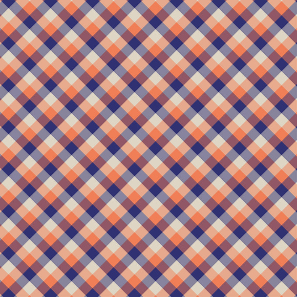 Gingham seamless orange pattern. Texture for plaid, tablecloths, clothes, shirts,dresses,paper,bedding,blankets,quilts and other textile products. Vector Illustration EPS 10 - Vector, Image