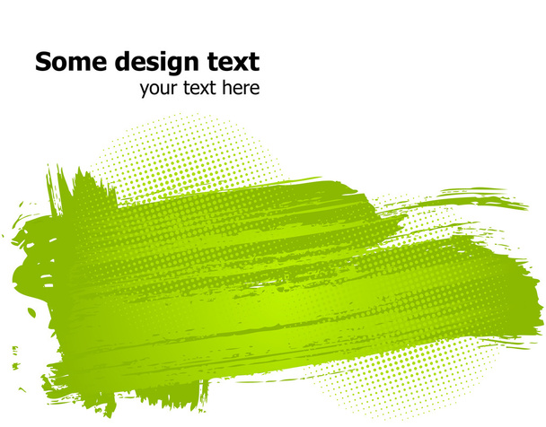 Green paint splashes illustration - Vector, Image