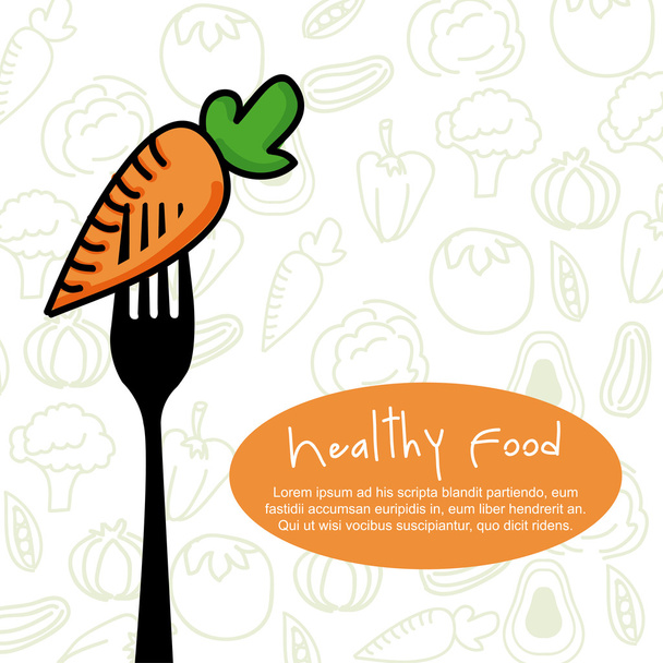 healthy food - Vector, Image