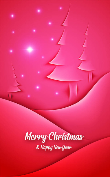 Χριστουγεννιάτικη κάρτα στο άνυσμα - Διάνυσμα, εικόνα