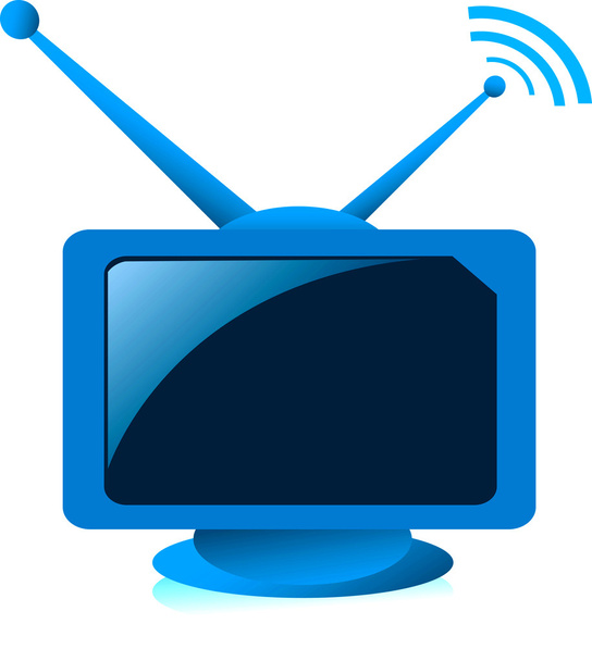 Televisie - Vector, afbeelding