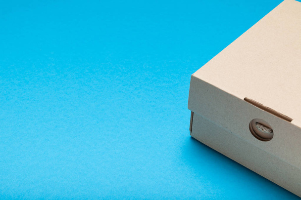 Cardboard delivery box, corrugated carton packaging. Copy space for text. - Zdjęcie, obraz