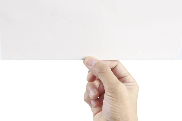 Main tenant du papier virtuel avec votre
 - Photo, image