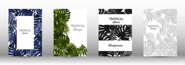 Eine Reihe von tropischen - Vektor, Bild