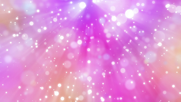 ピンク、クリスマス、ハッピーニューイヤーの背景に美しい明るいサークルボケと光線の動き - 映像、動画