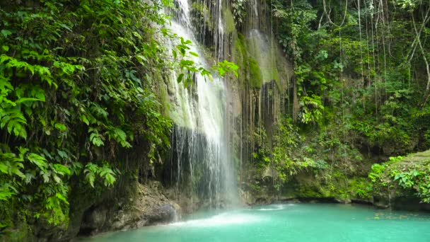 Bela cachoeira tropical Filipinas, Cebu - Filmagem, Vídeo