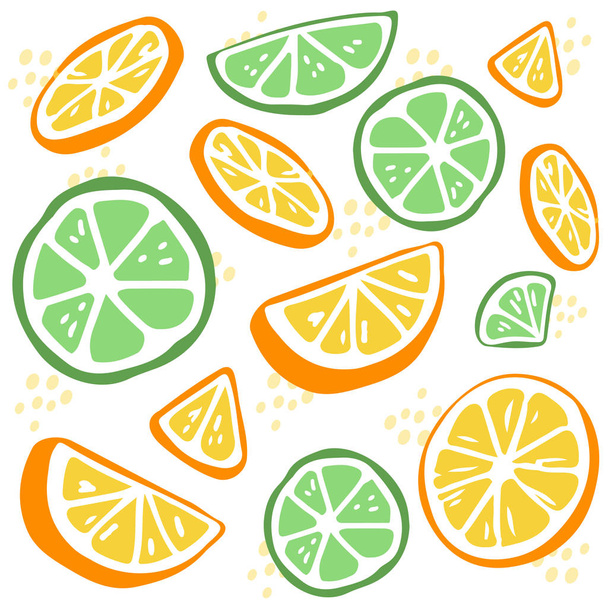 Il modello senza soluzione di continuità di lime verde e limone giallo
 - Vettoriali, immagini