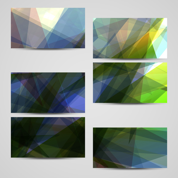 Conjunto de tarjetas de visita vectoriales para su diseño
 - Vector, imagen