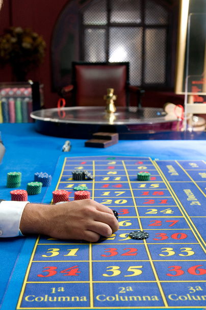 Casino games with gambler hands - Foto, afbeelding