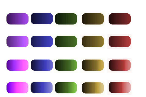 Ensemble de boutons web colorés
 - Photo, image