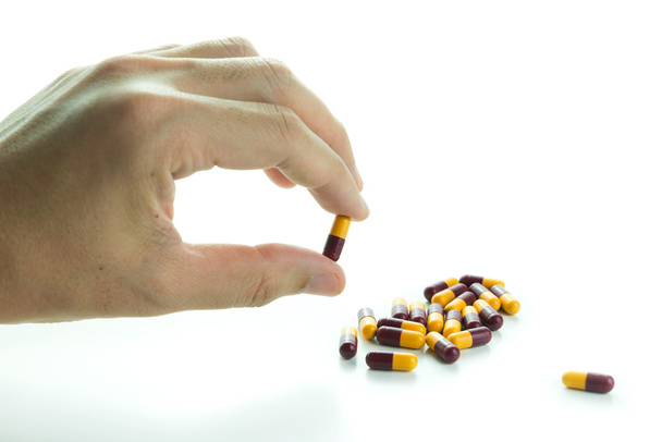 Cápsulas antibióticas
 - Foto, Imagen