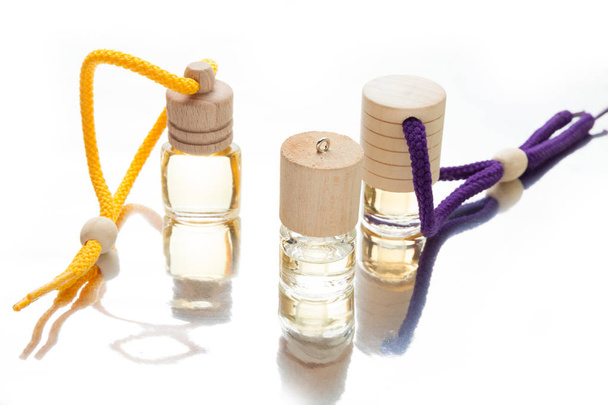 Aromatic oils, aroma bottle. Aromatherapy background. - Fotoğraf, Görsel