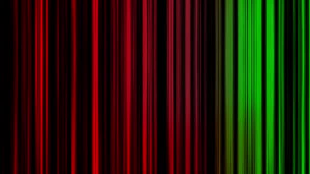 Im Zeitraffer fallen bunte neonhelle Linien auf den schwarzen Hintergrund. Animation. nahtloser Looping abstrakter Hintergrundanimation. - Filmmaterial, Video