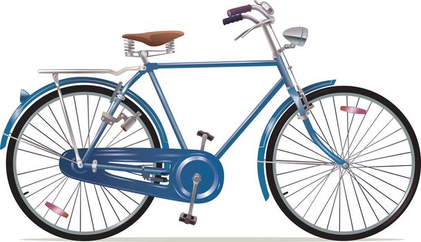 Bicicleta retro de estilo antigo
 - Foto, Imagem