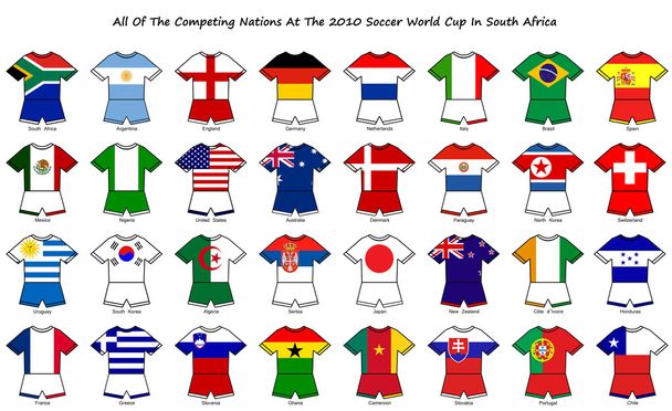 World cup flag strip designs - Photo, Image