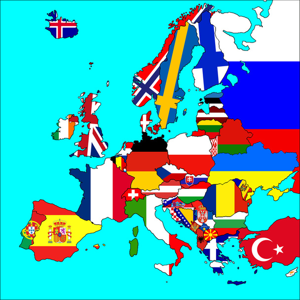 Mapa da Europa
 - Foto, Imagem
