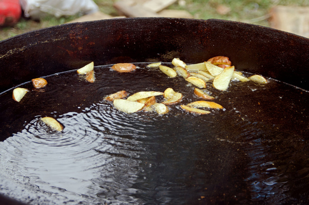 Картошка жареная в чане
 - Фото, изображение