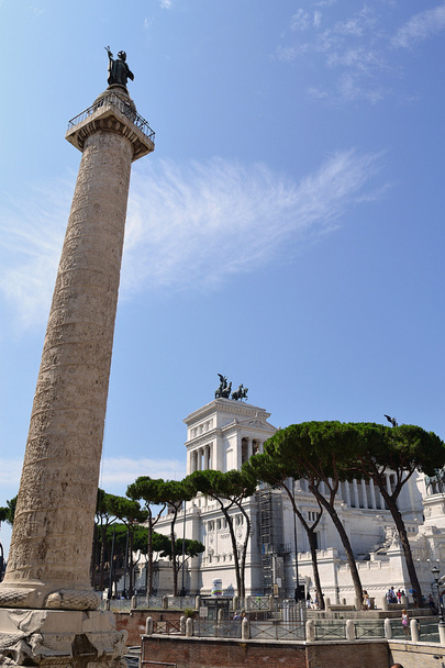 Trajan Column in Piazza Venezia, Rome, Italy - Photo, Image
