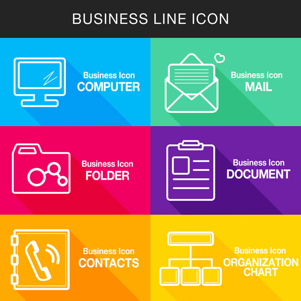 Iconos web, ilustración vectorial de iconos de línea
 - Vector, imagen
